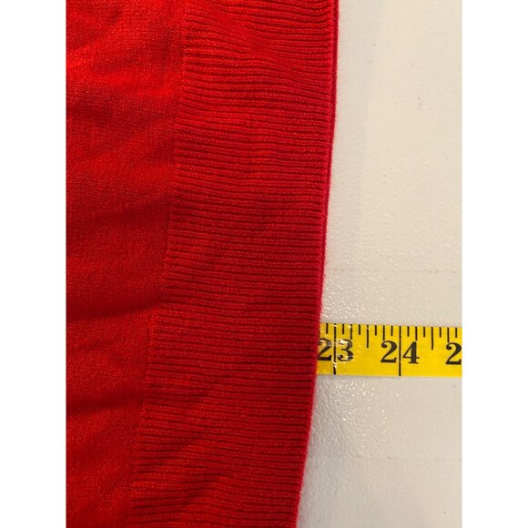 Red Studio Works Red Top Pullover Womens Turtleneck Sweater Medium - Picture 5 of 8